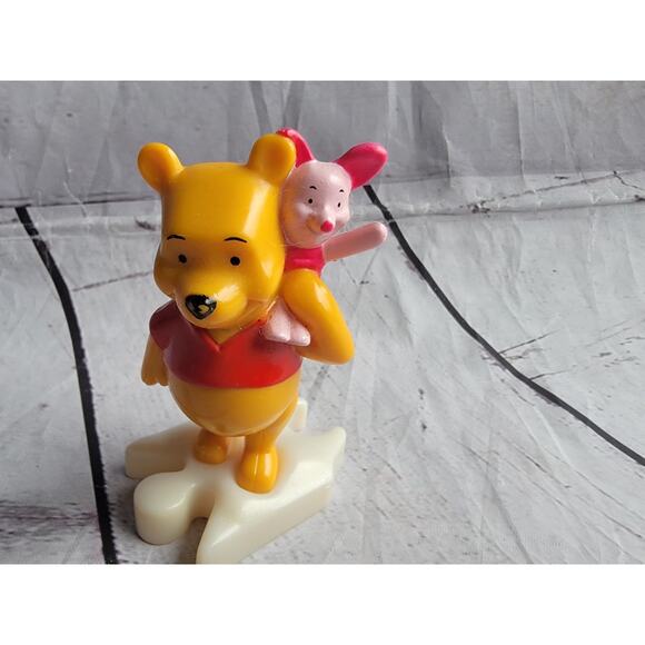 2000 Winnie the Pooh Bear & Piglet 3.5 Inch Figure McDonald's Disney Cake Topper - Picture 2 of 6
